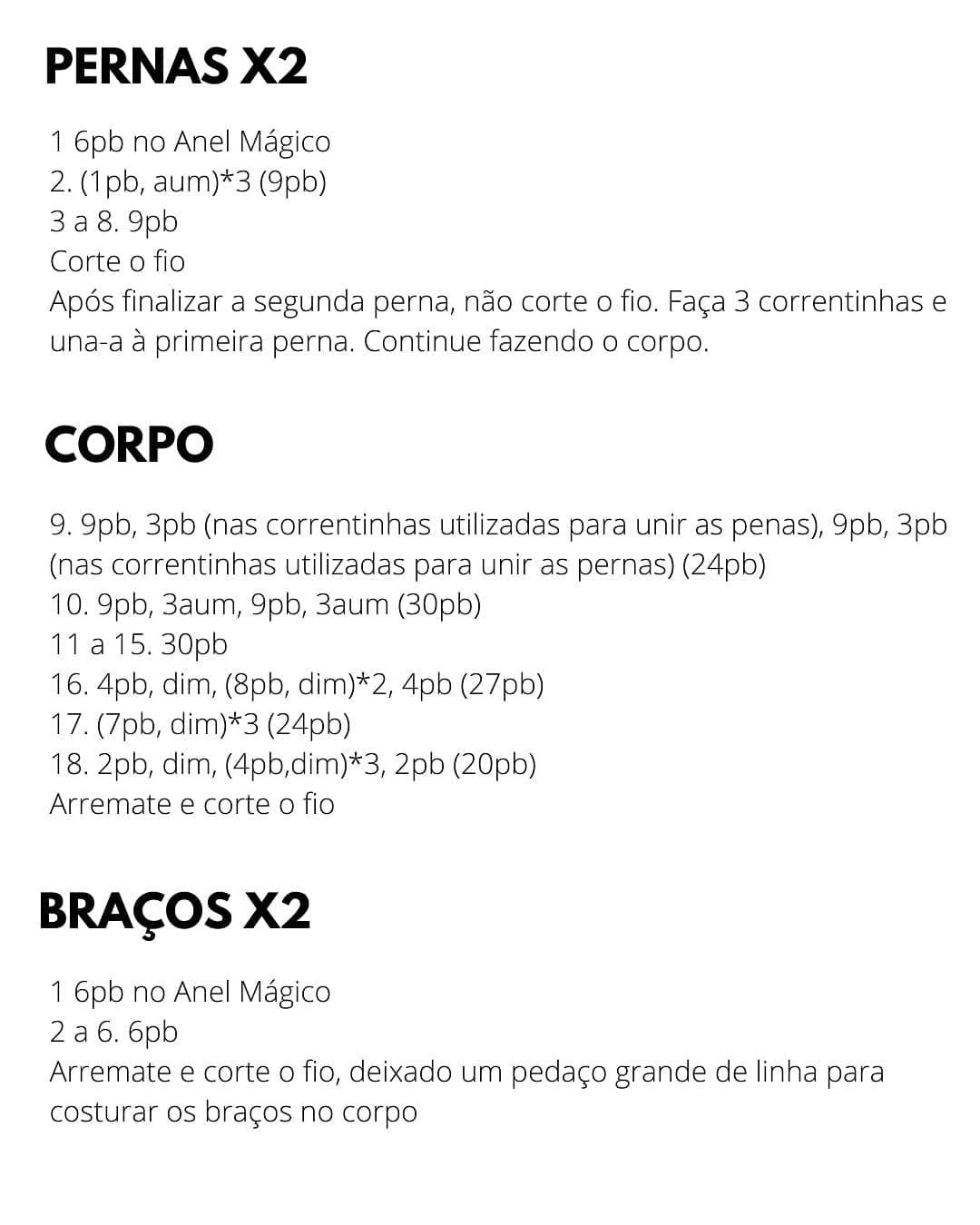 Já viram as outras receitas? Vai lá no feed nos Destaques "Receitas" e Patterns" ❤. Uma mais fofa que a outra ❤