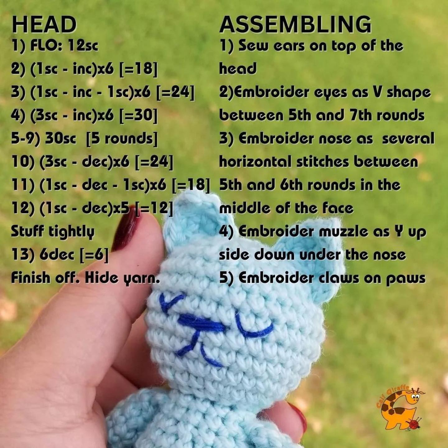 kitten free pattern