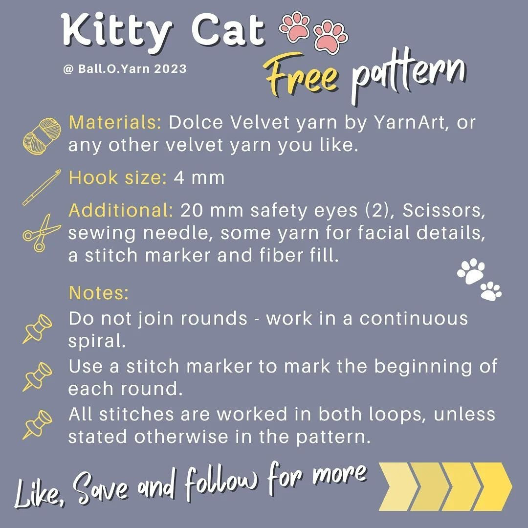 kitty cat free pattern