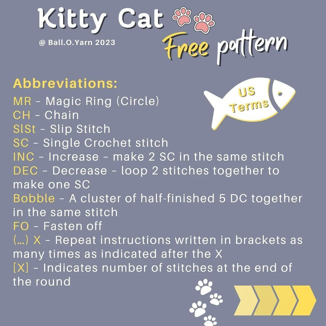 kitty cat free pattern