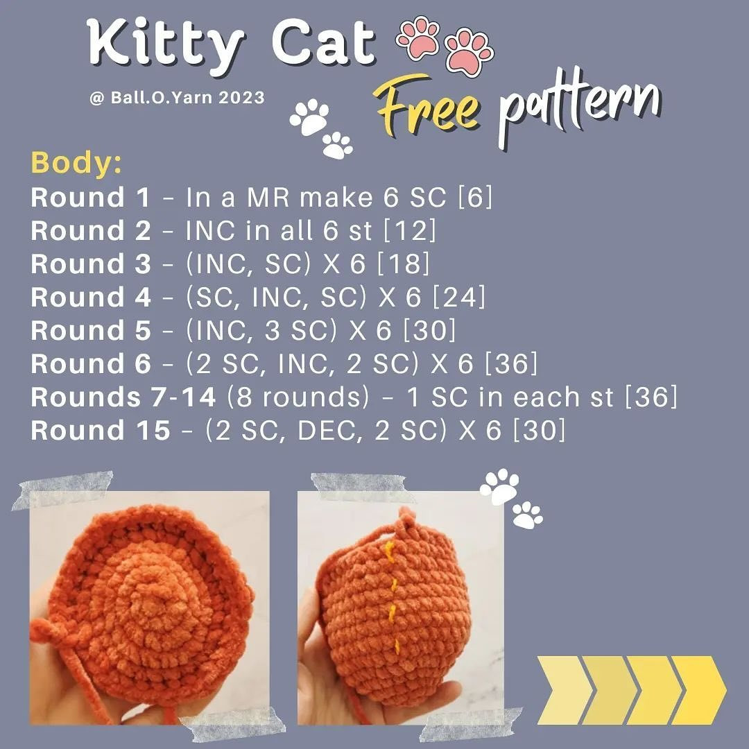 kitty cat free pattern