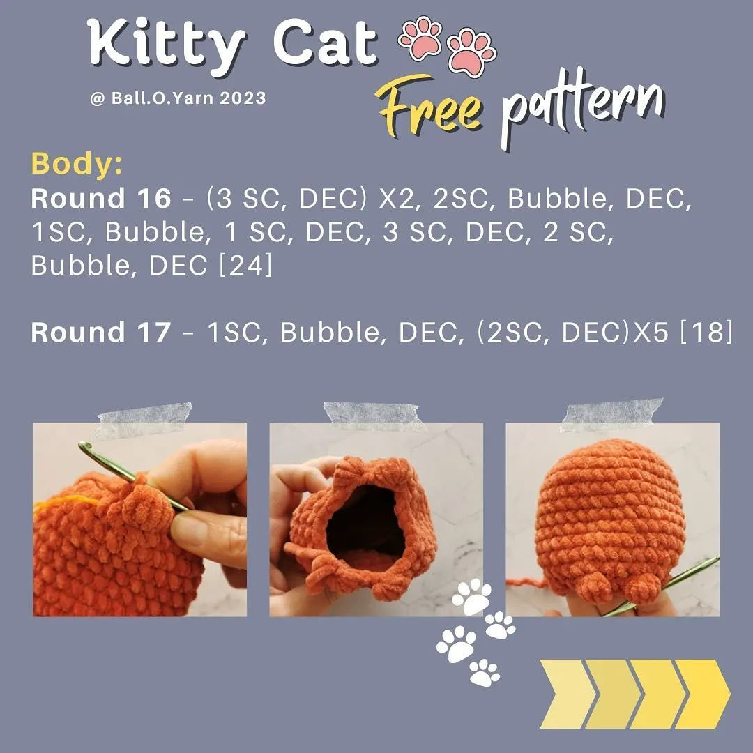 kitty cat free pattern