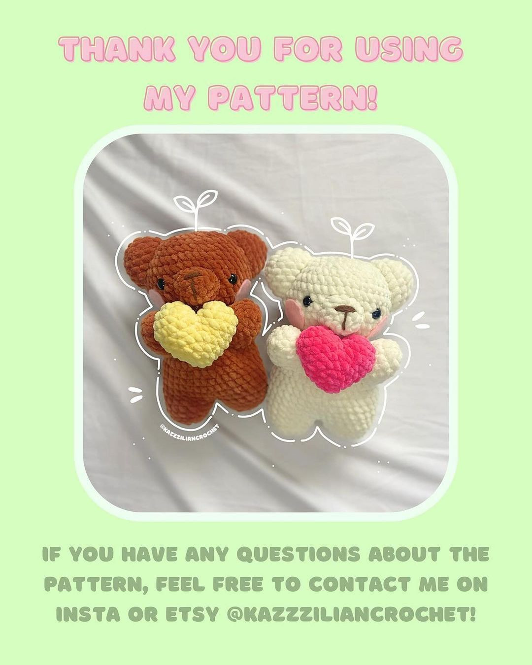 lovey bear pattern