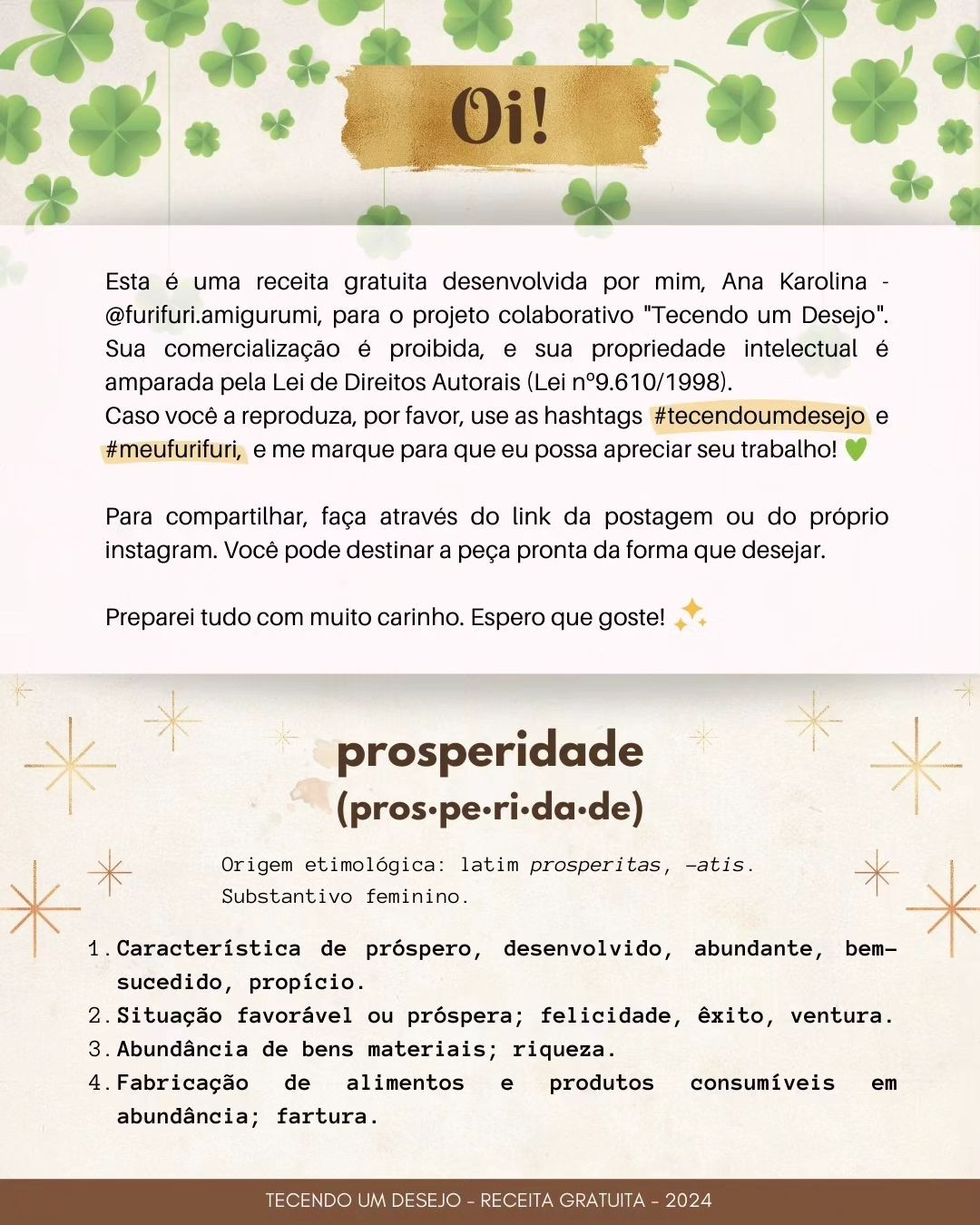 Meu desejo para 2024 é prosperidade! ✨

E por mais que a gente pense instantaneamente em