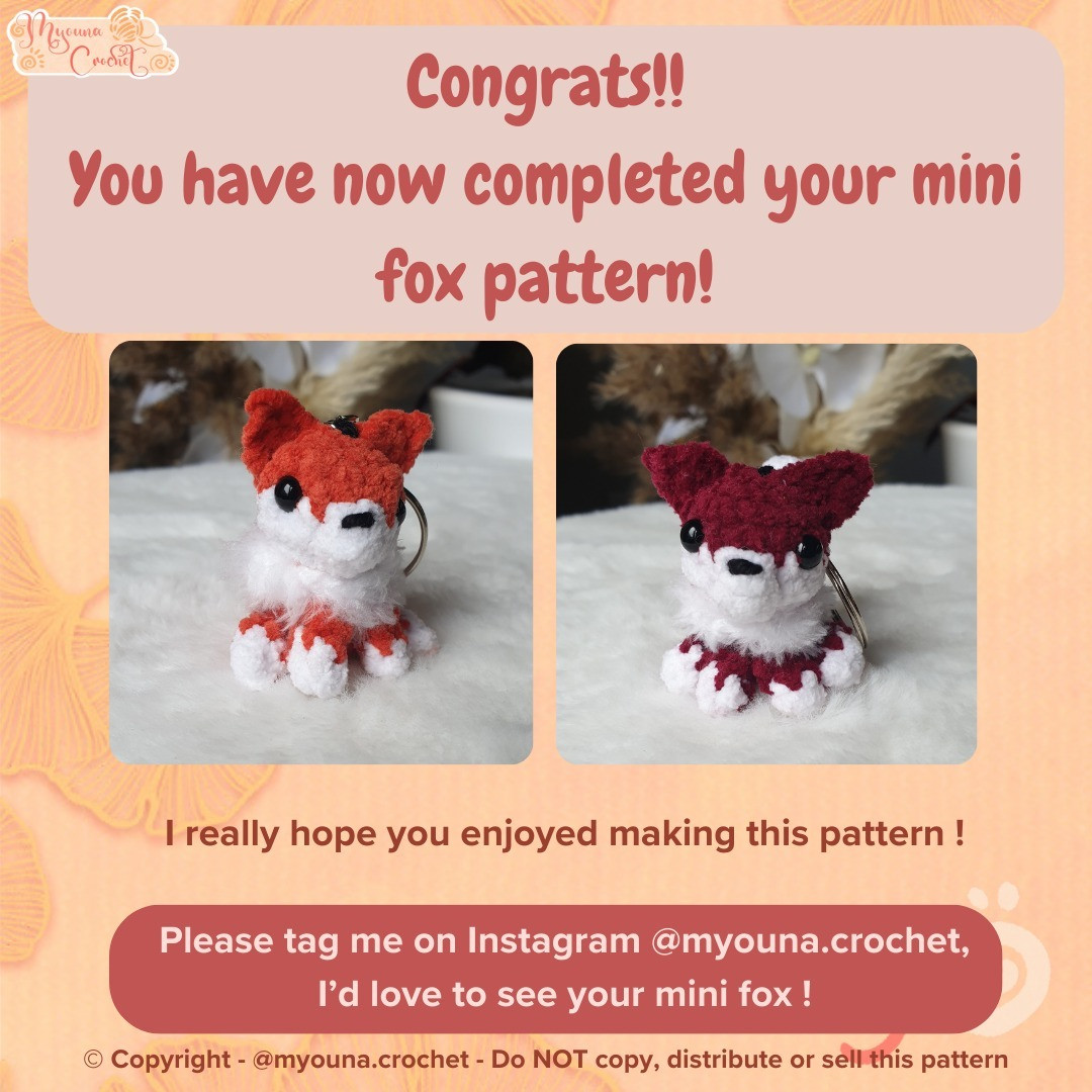 mini fox free pattern