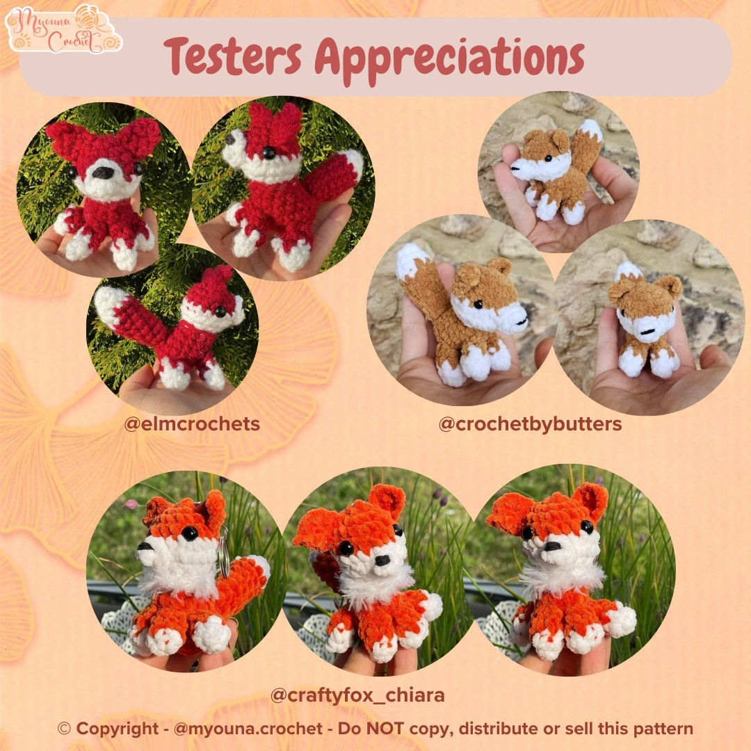 mini fox free pattern