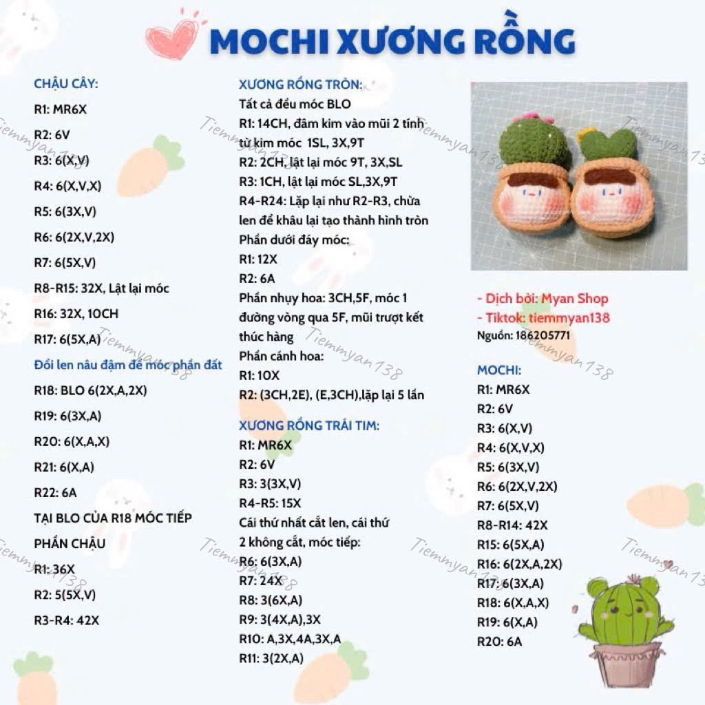 mochi xương rồng