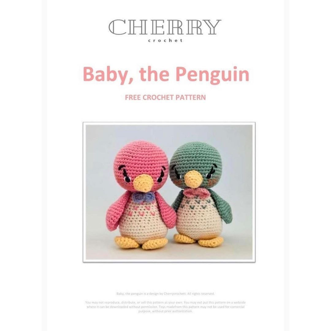 new free crochet pattern baby, the penguin