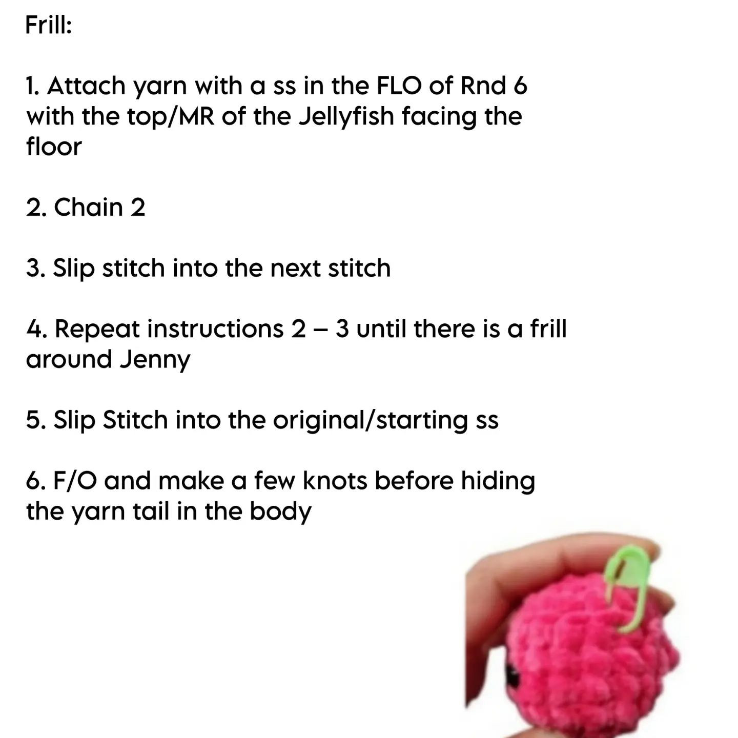 no sew jenny the jellyfish crochet pattern