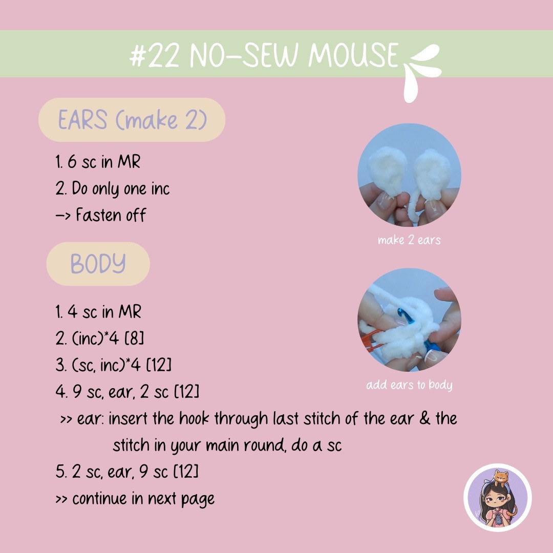 no sew mouse