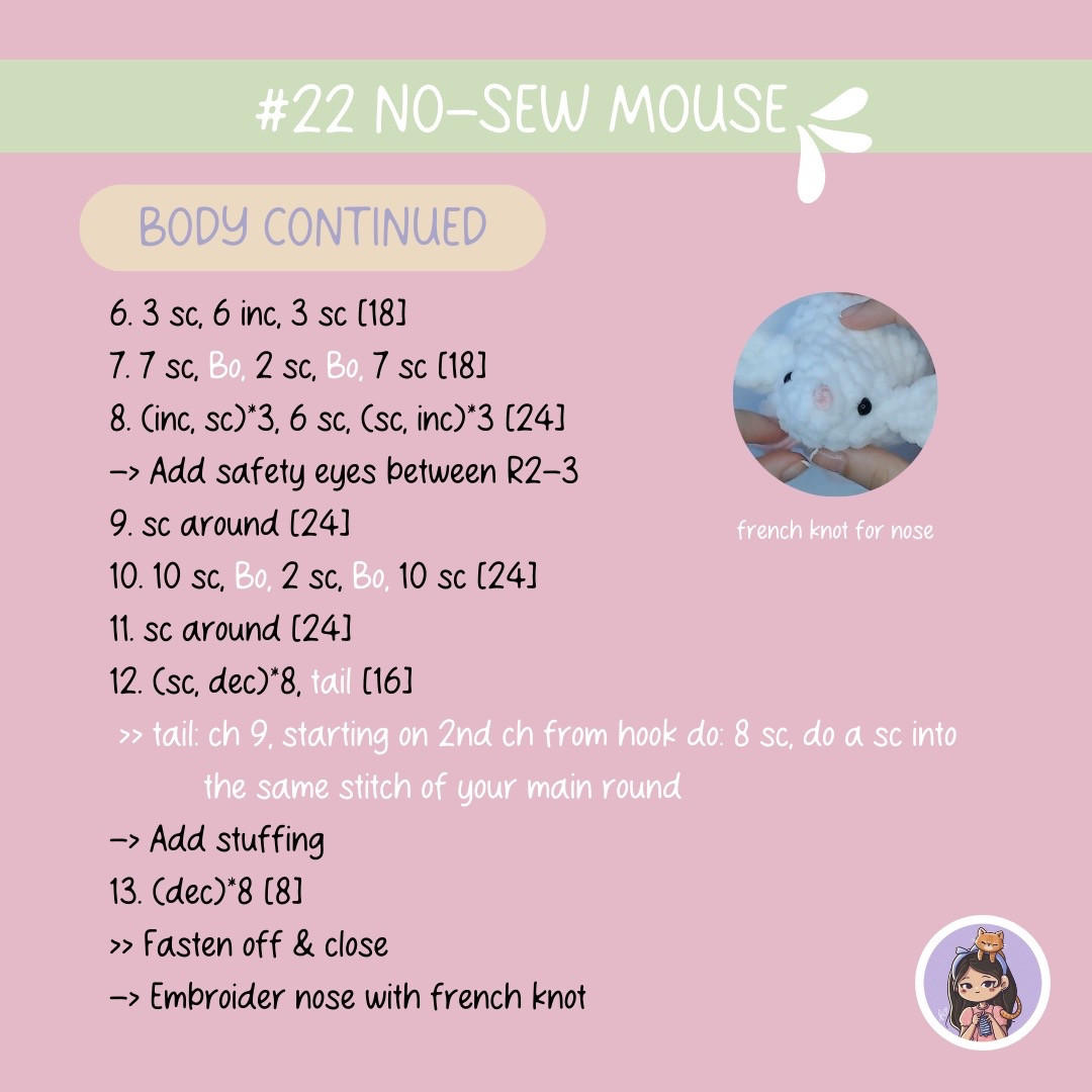 no sew mouse