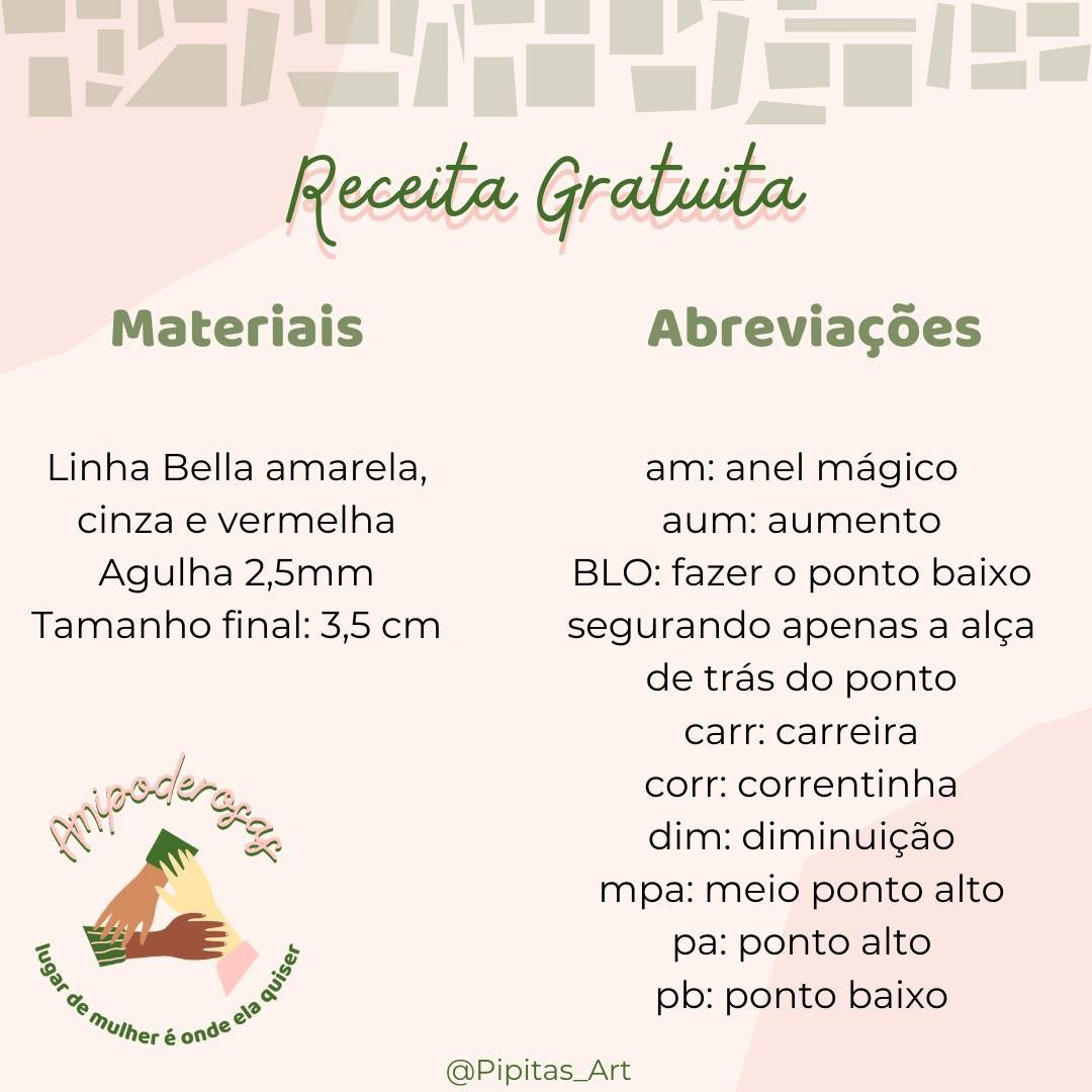 Olá crocheteires! Receita gratuita no ar!