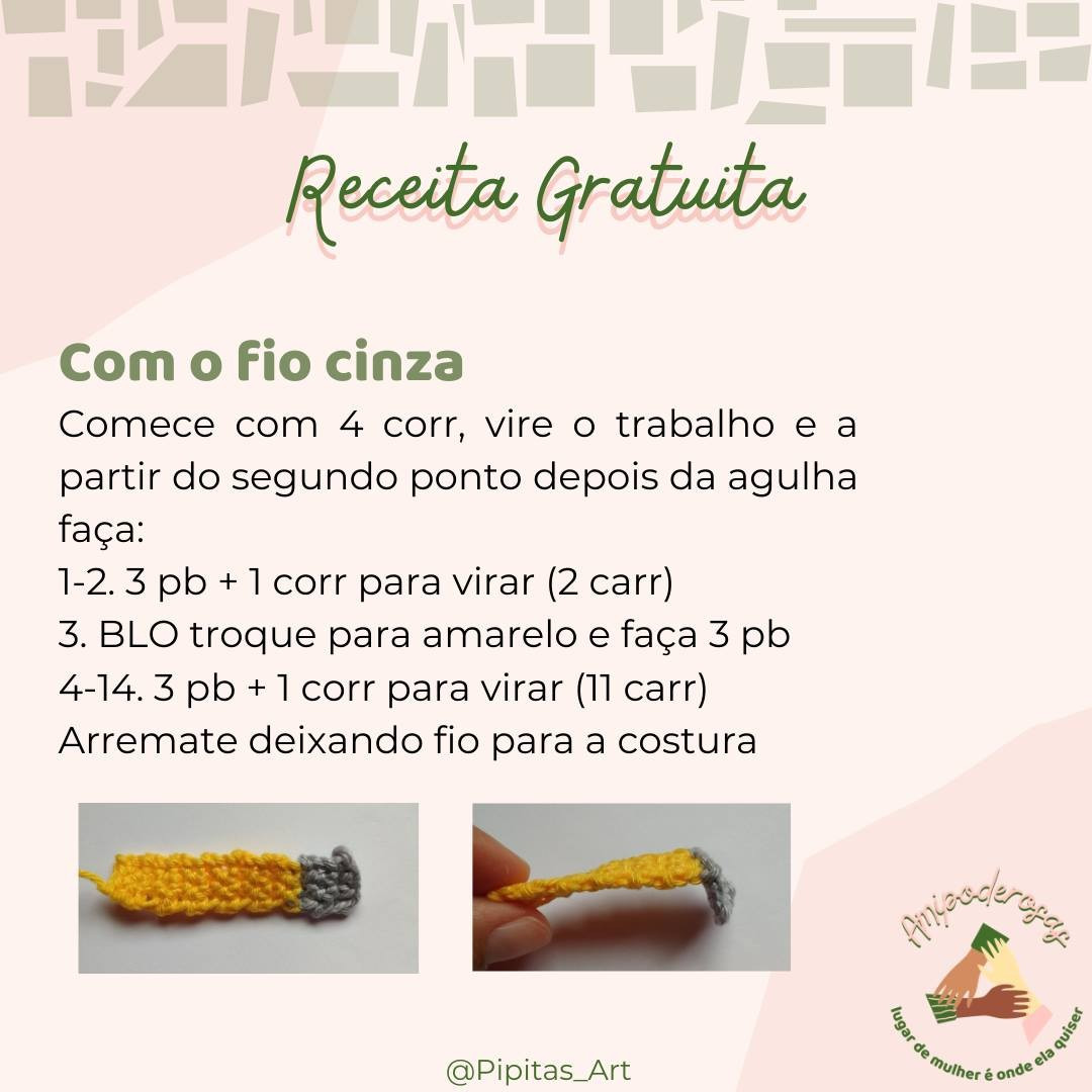 Olá crocheteires! Receita gratuita no ar!