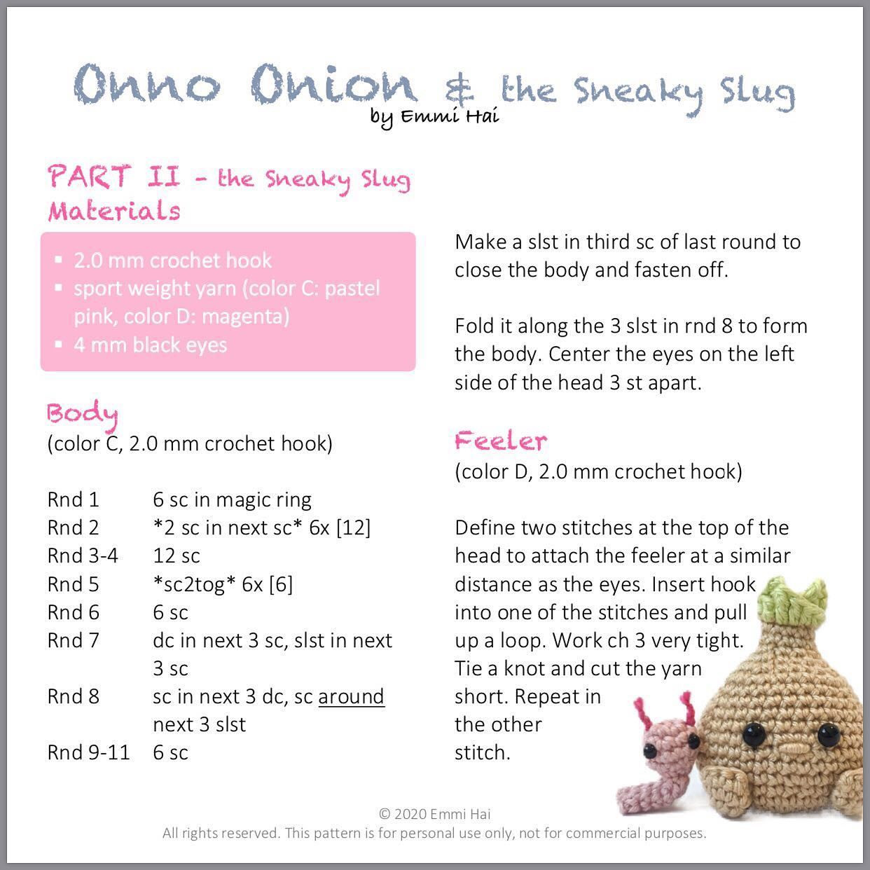 onno onion the sneaky slug