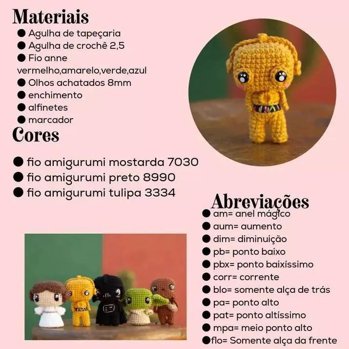 Patrón Gratis @crocheeeu_ #starwars #amigurumitiktok #c3po #amigurumi #tejidocrochet #hiladosmagicos #freeparttern #amigurumilove #patrongratis