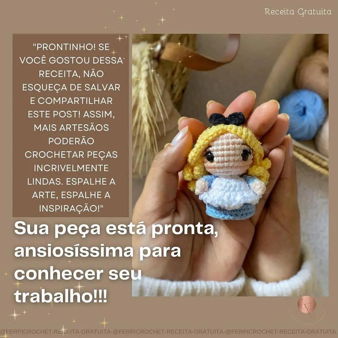 Patrón Gratis de @ferpicrochet #amigurumilove #tejido #patrongratis #hiladosmagicos #crochet #amigurumitiktok #amigurumi #aliciaenelpaisdelasmaravillas