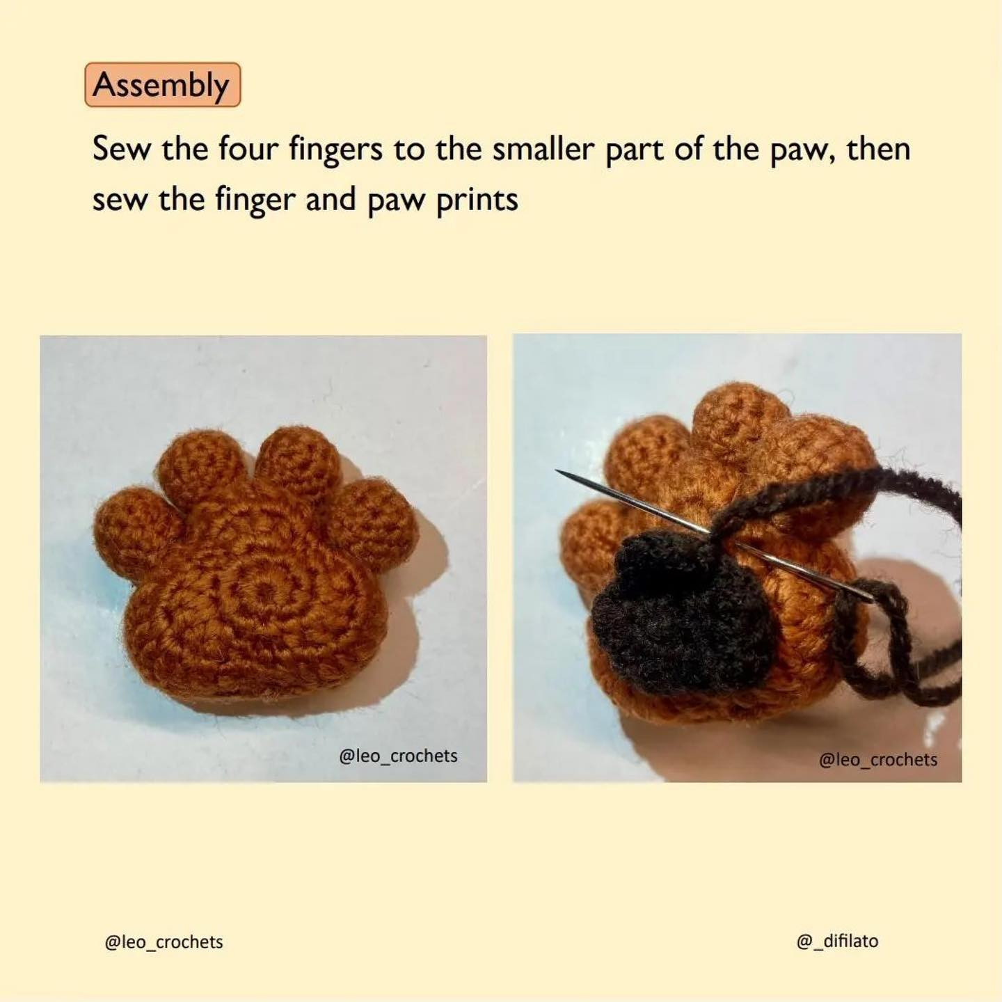 pet paw free pattern