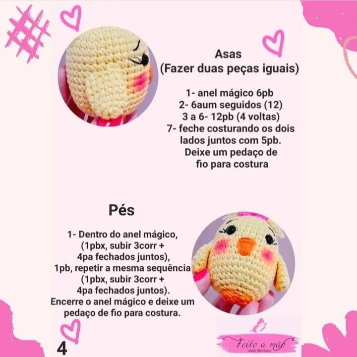 PINTINHO BOLINHA DE AMIGURUMI