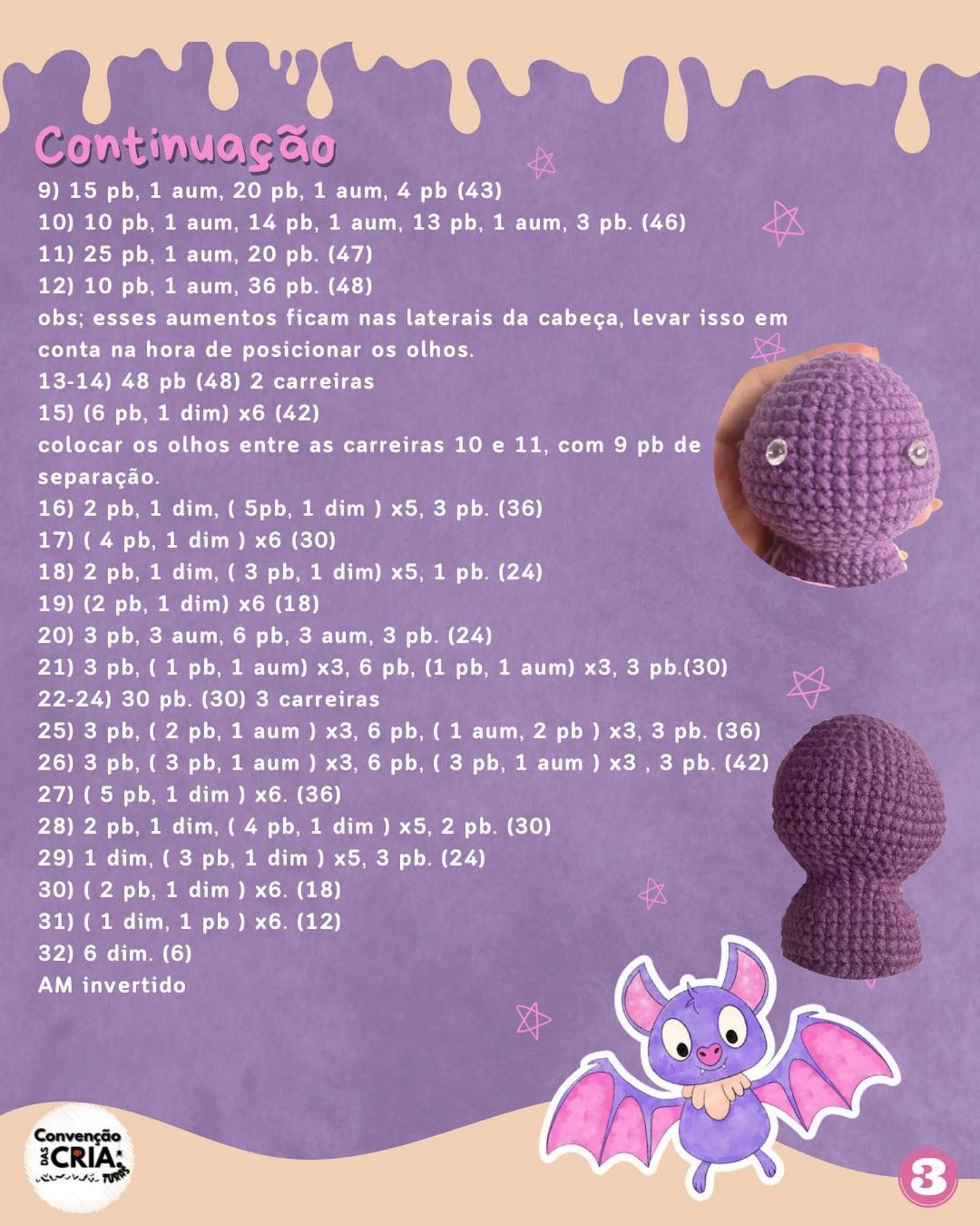 Por favor marque e siga o perfil do autor ao publicar seu trabalho !!🤗 amigurumireceita