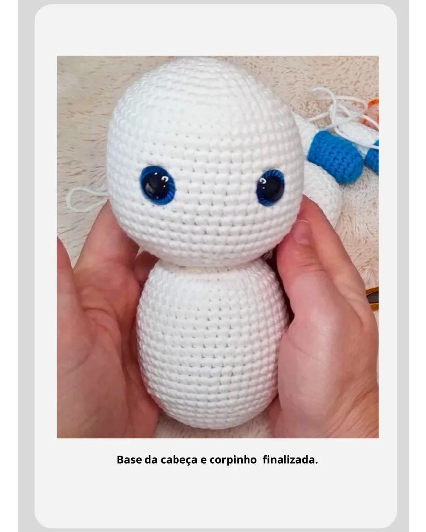 *RECEITA FREE*
BONECO DE NEVE OLIVER DE AMIGURUMI _ 18cm
PADRÃO DA ARTESÃ MARI TREVISAN