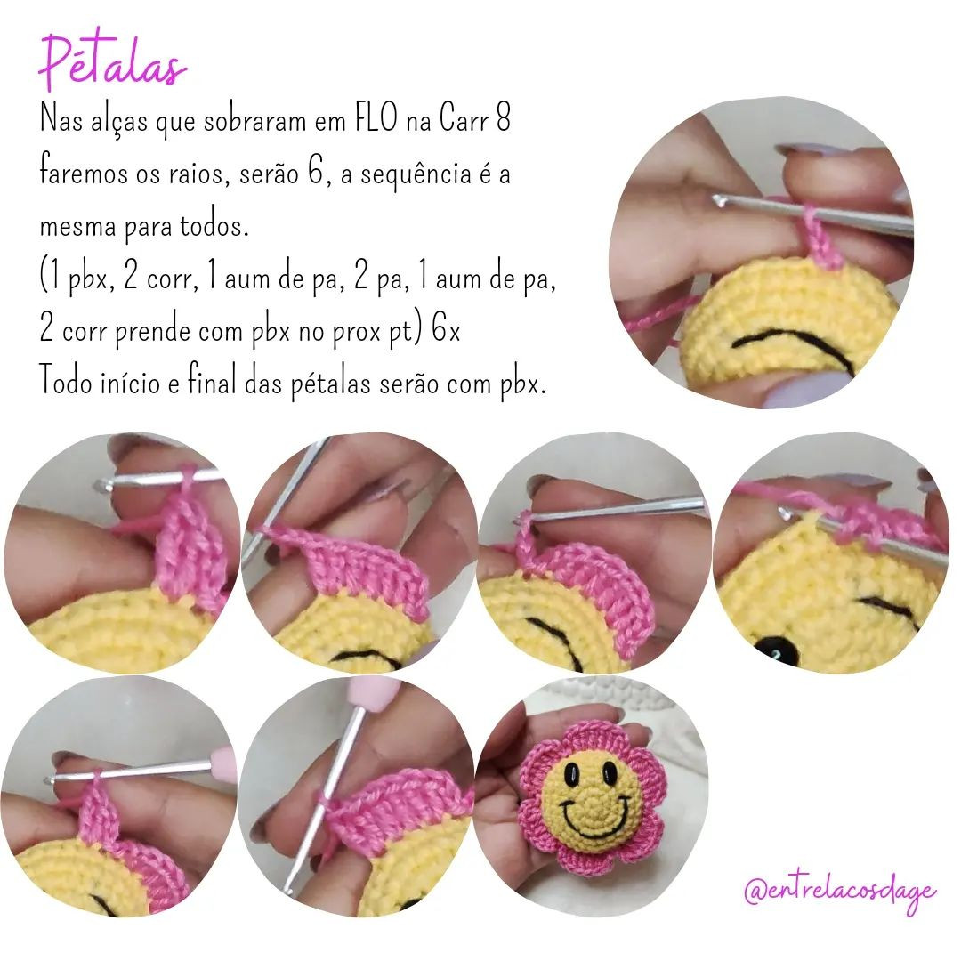 RECEITA GRÁTIS 🌸🙂
Flor smile indie
Espero que gostem e façam bastante.
Ela é super rápida e gostosa de fazer.