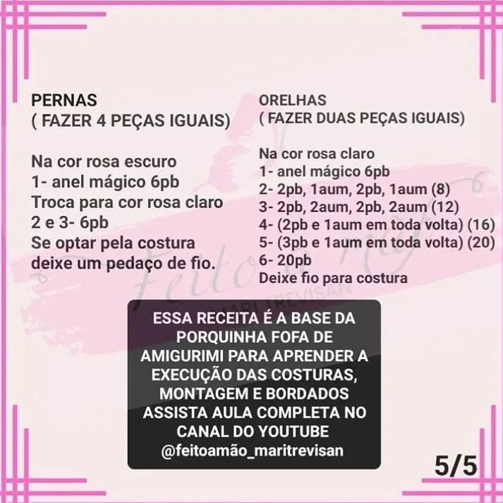 🐷 Receita gratuita desenhada por