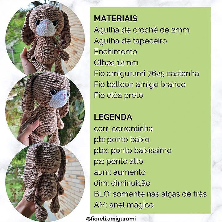 🐾 Receita gratuita desenhada por @fioreli.amigurumi

Free patterns every day!
🌼🌼🌼
#freepattern