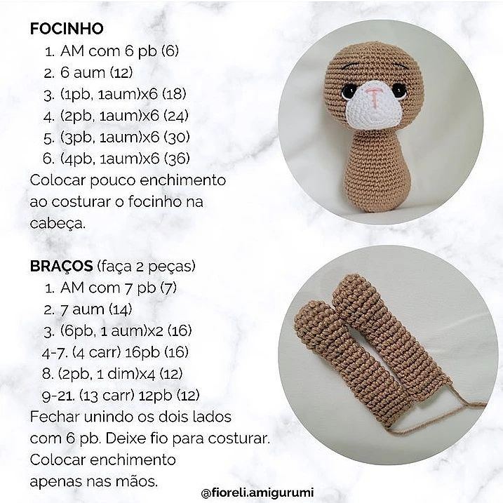 🐾 Receita gratuita desenhada por @fioreli.amigurumi

Free patterns every day!
🌼🌼🌼
#freepattern