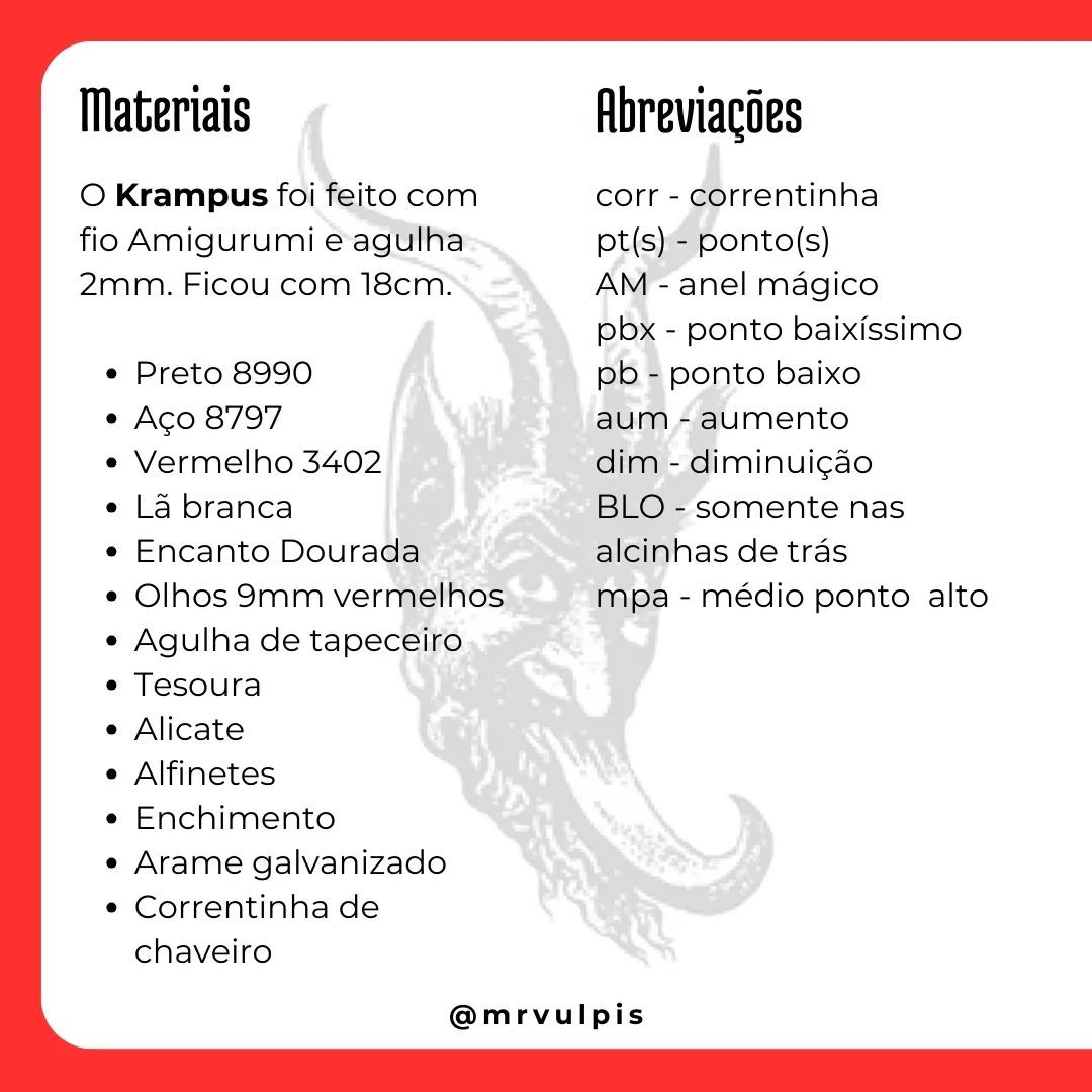 🎄 RECEITA GRATUITA - KRAMPUS 🎄