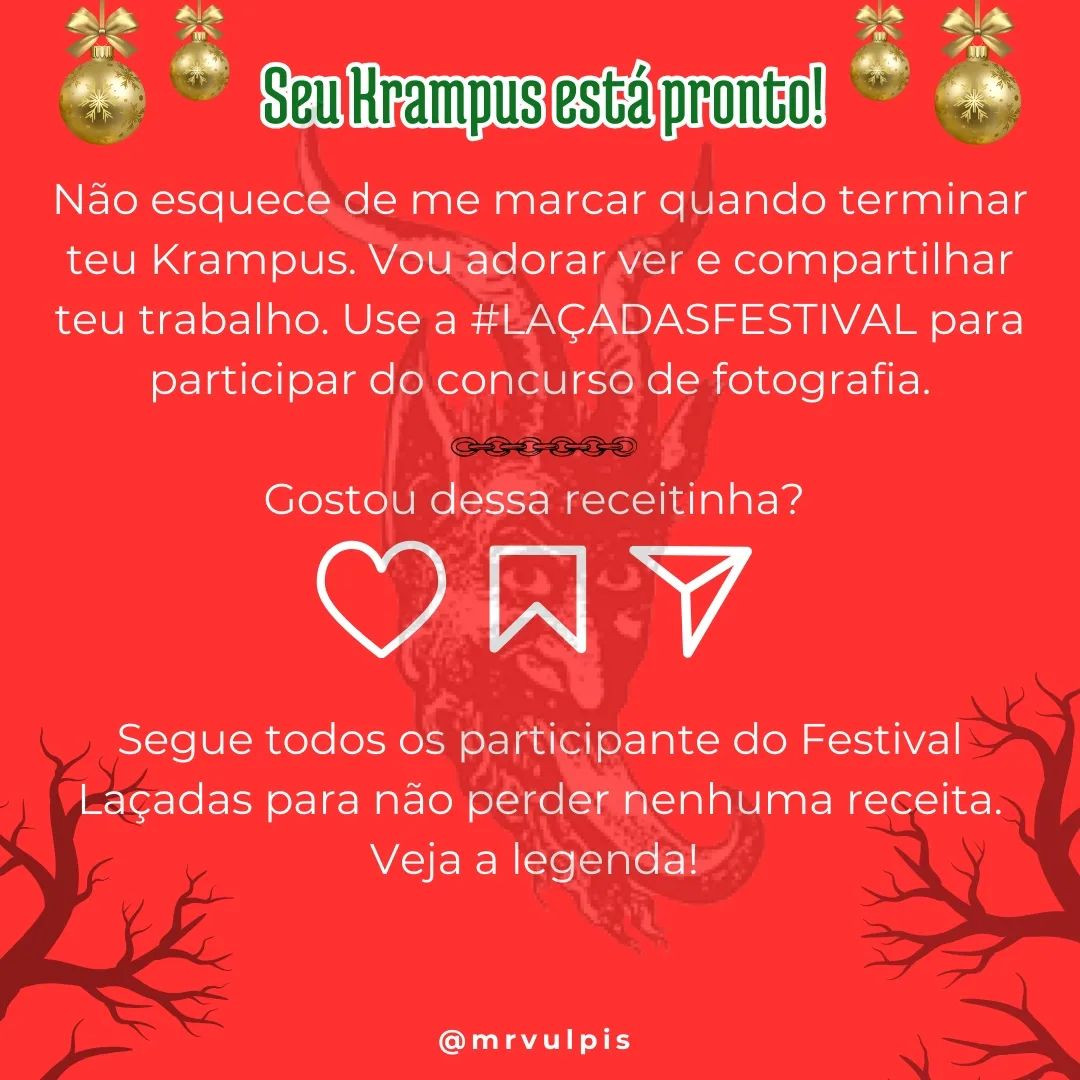 🎄 RECEITA GRATUITA - KRAMPUS 🎄