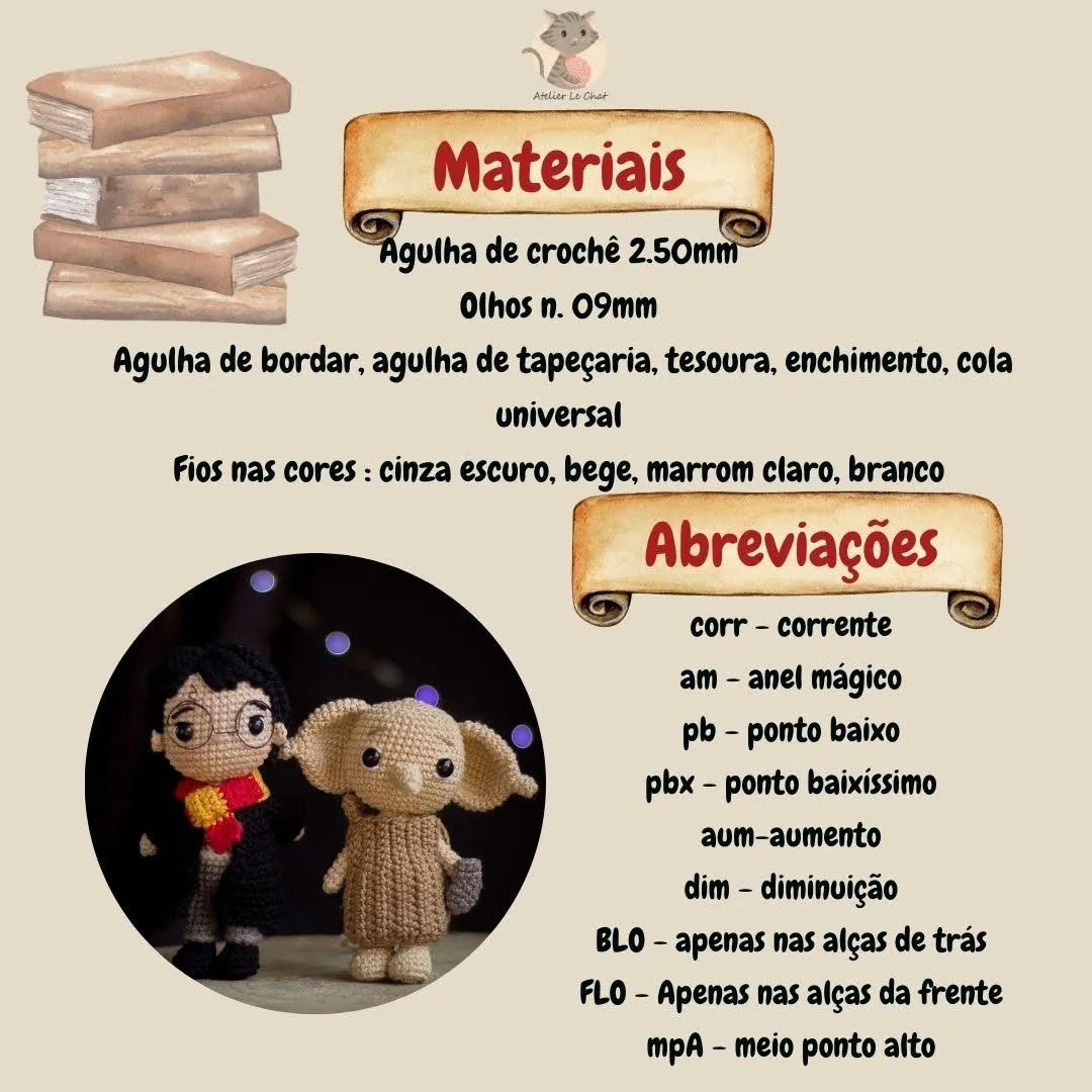 💫Receita gratuita - o Elfo Livre💫

Um pouco atrasada, mas aqui está a receita gratuita comemorativa de 1 ano da loja de padrões, que iniciou com o primeiro E-Book Escola de Magia.