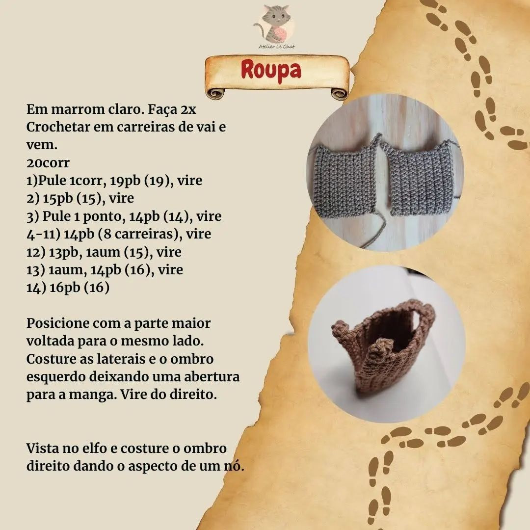 💫Receita gratuita - o Elfo Livre💫

Um pouco atrasada, mas aqui está a receita gratuita comemorativa de 1 ano da loja de padrões, que iniciou com o primeiro E-Book Escola de Magia.