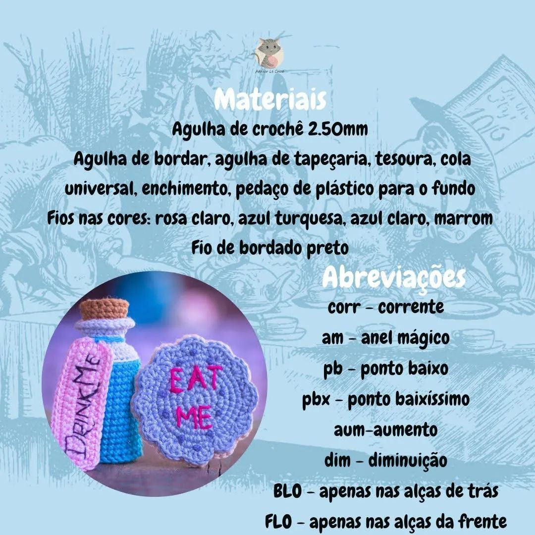 🩵Receita gratuita - poção Drink Me 🩵