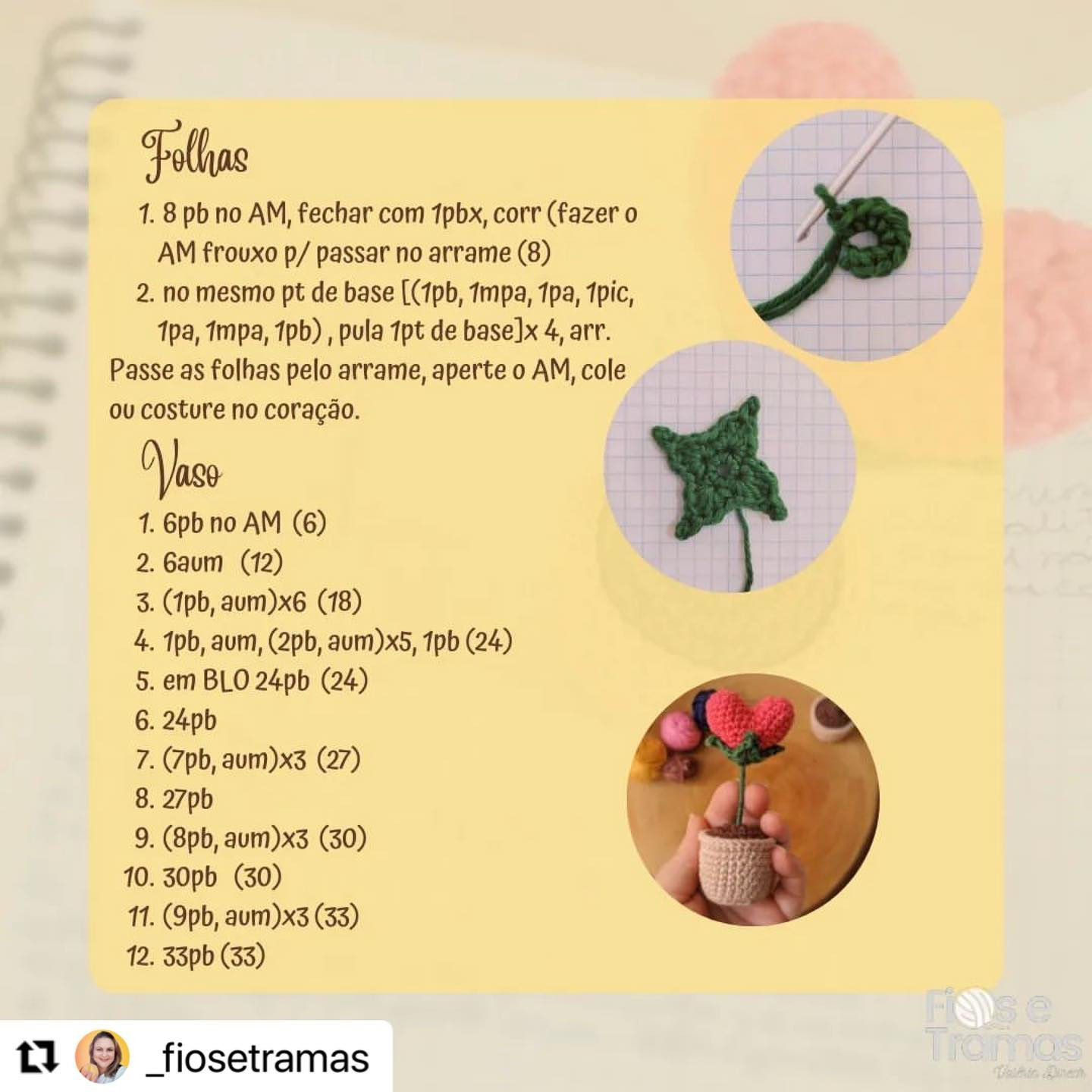 RECEITA GRATUITA
Já nos adiantando pensando aquele presente criativo para as mamães