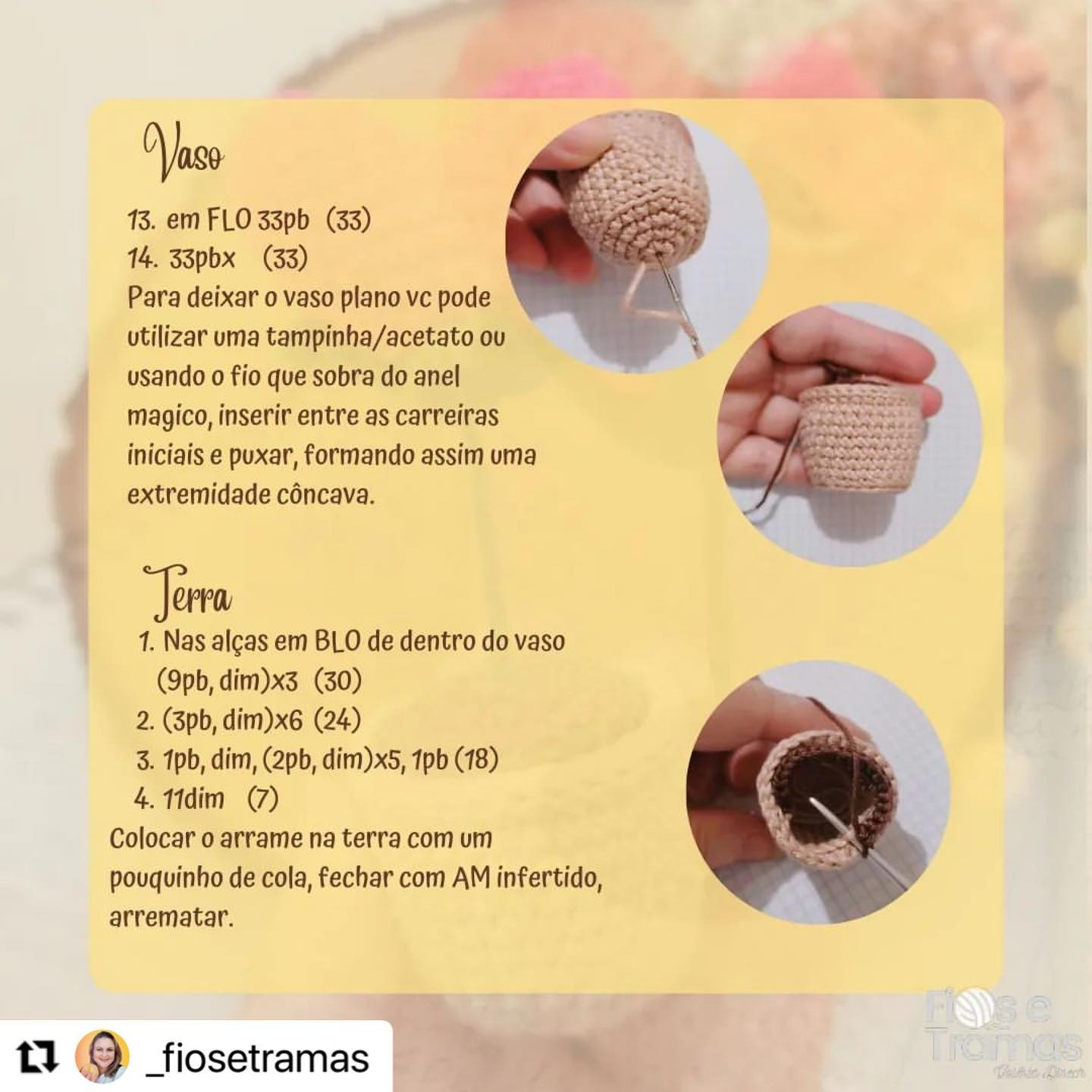 RECEITA GRATUITA
Já nos adiantando pensando aquele presente criativo para as mamães