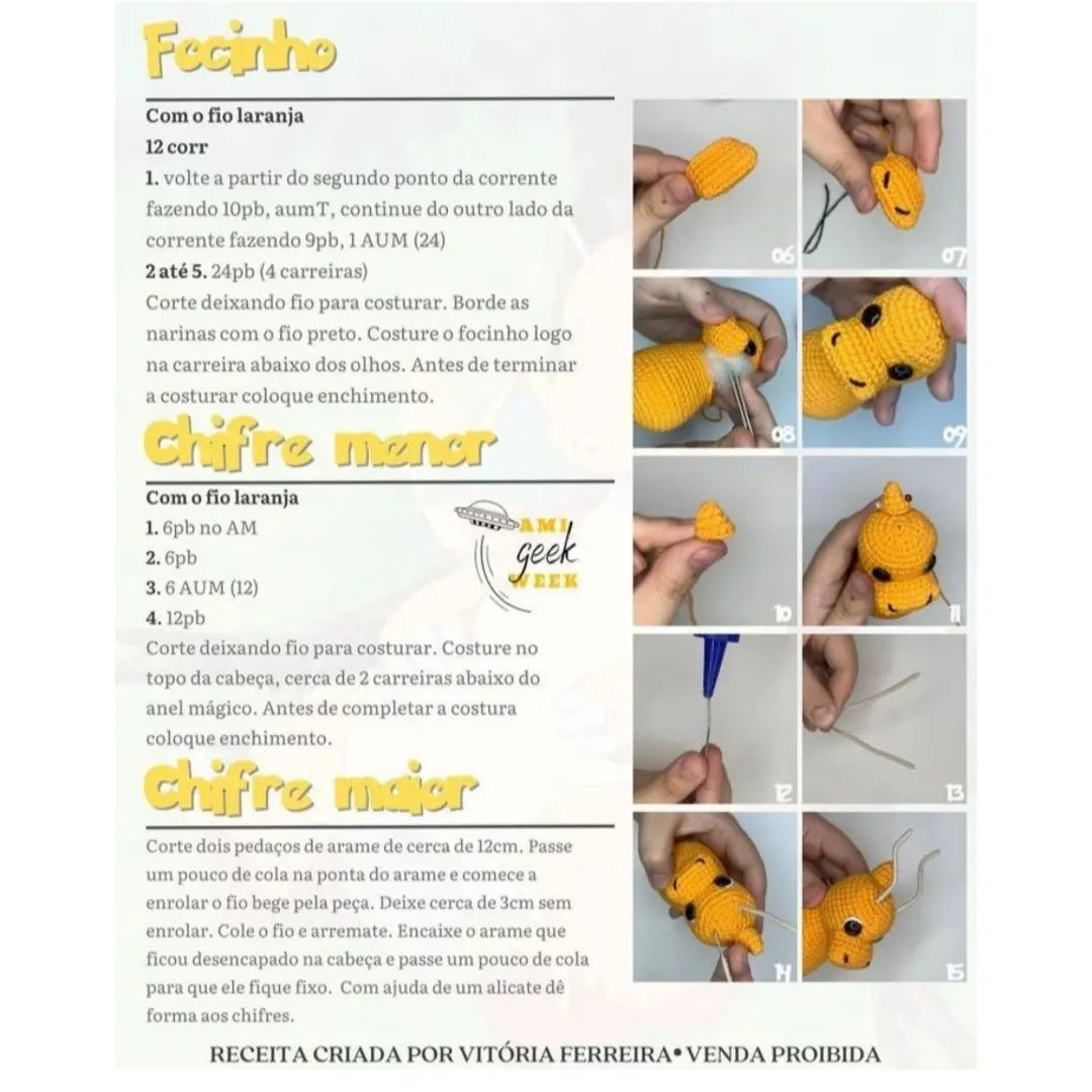 Receita gratuita❤️
Que fofo!
Por @amigurumisdavit
Por favor!
Não deixe de visitar e curtir a página da Artesã para ficarem por dentro das novidades!
Quando fizerem a receita não esqueçam de marcar a Artesã! 😉😊❤️