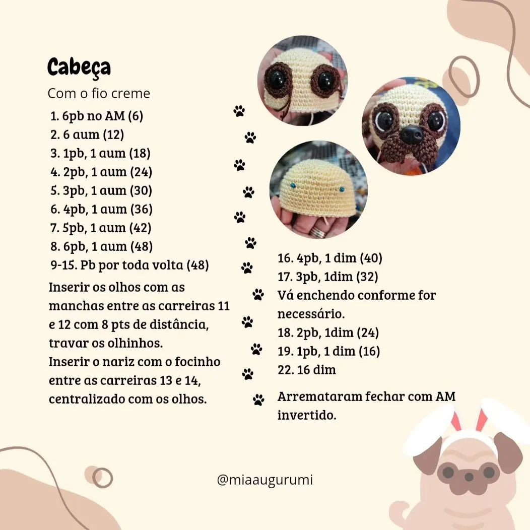 Receita gratuita❤️
Que fofo!😍
Por @miaaugurumi
Por favor!