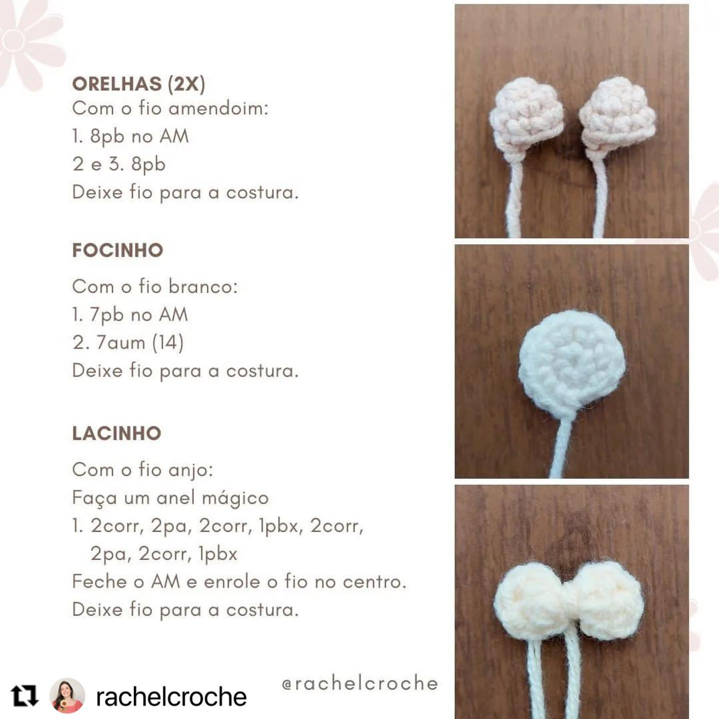 RECEITA GRATUITA
Receitinha fofa da @rachelcroche

Apaixonada nesse mini 🐻