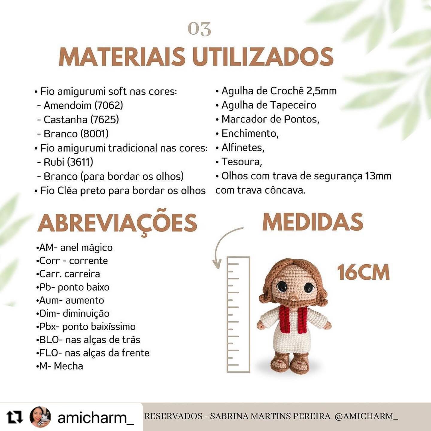 RECEITA GRATUITA
Receitinha maravilhosa Mini Jesus da @amicharm_ ❤️