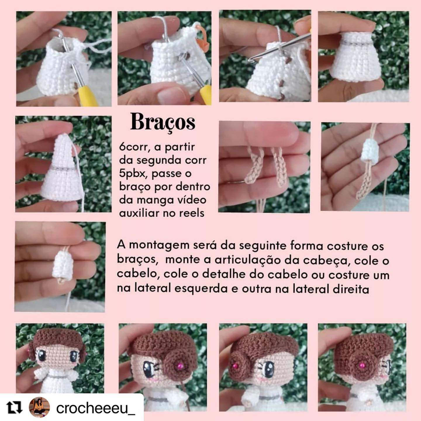 RECEITA GRATUITA
Receitinha Minigeek da @crocheeeu_

Já estão seguindo ela? Sigam lá que tem muitas novidades.