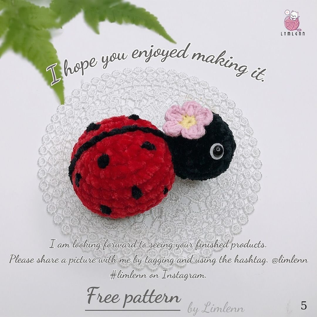 red ladybug free crochet pattern