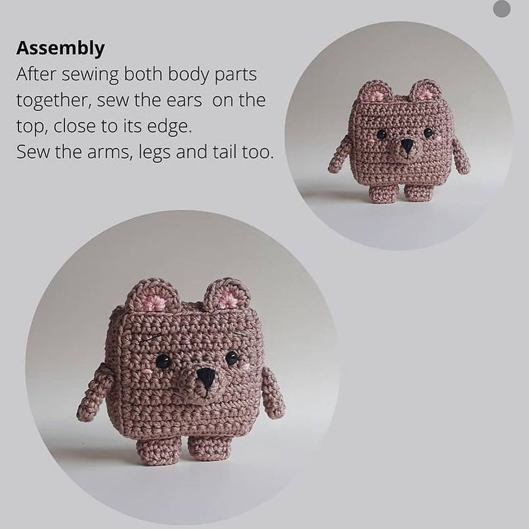 Square Dog Crochet Pattern