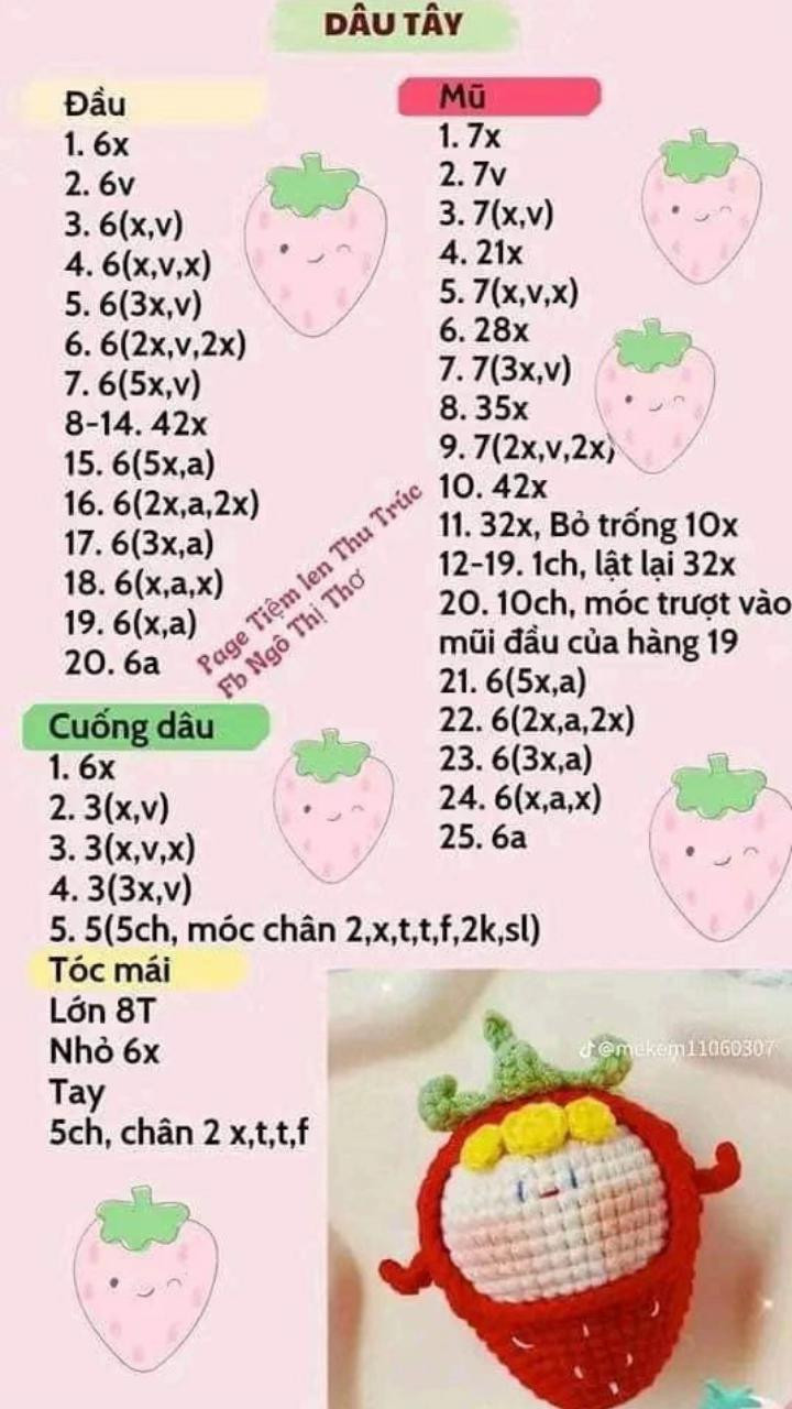 tổng hợp các chart mochi, bé dừa, bé dâu tây, bé sầu riêng mini, bé chanh, bé túi khoai tây, bé cà rốt đội mũ thỏ, em bé vải, dừa mập, rùa, pikachu, banh bao stitch, bánh quy, khỉ, phù thủy, bé đào.