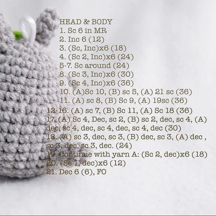 totoro free crochet pattern