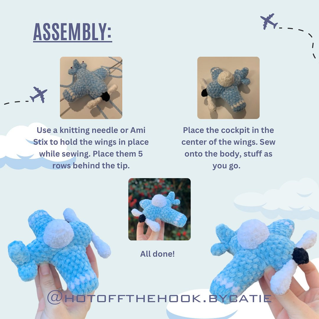 toy plane free crochet pattern