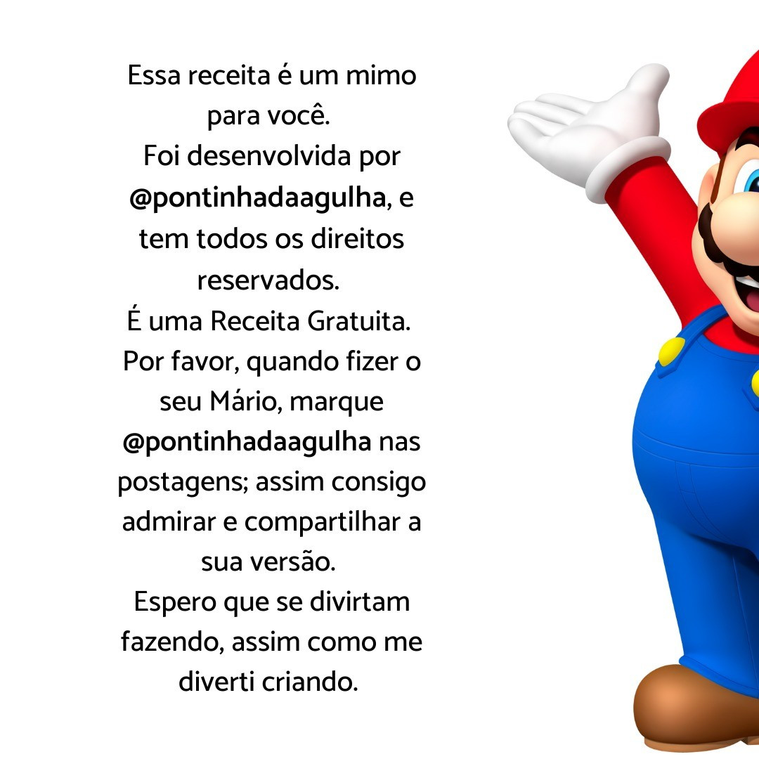 Vamos começar a brincadeira? Essa é a Primeira Receita promocional do E-Book Super Nintendo 🥰