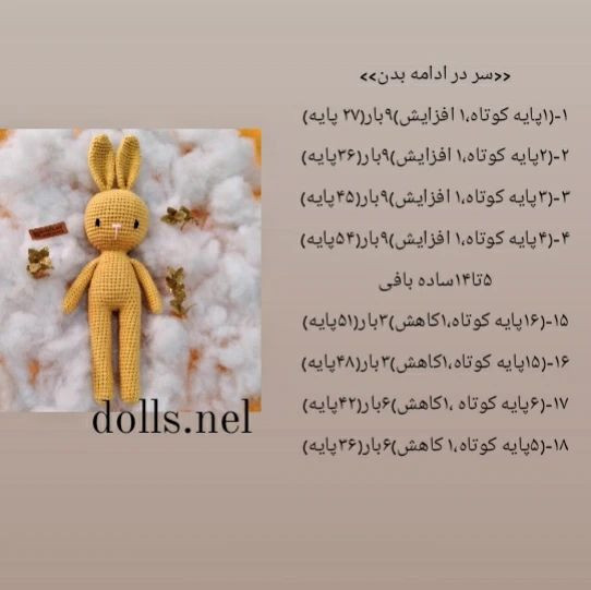 آموزش خرگوش ساده گوگولی🐰😍🤩 این آموزش خرگوش ساده را با همه رنگ میتونید ببافید و واسه مب