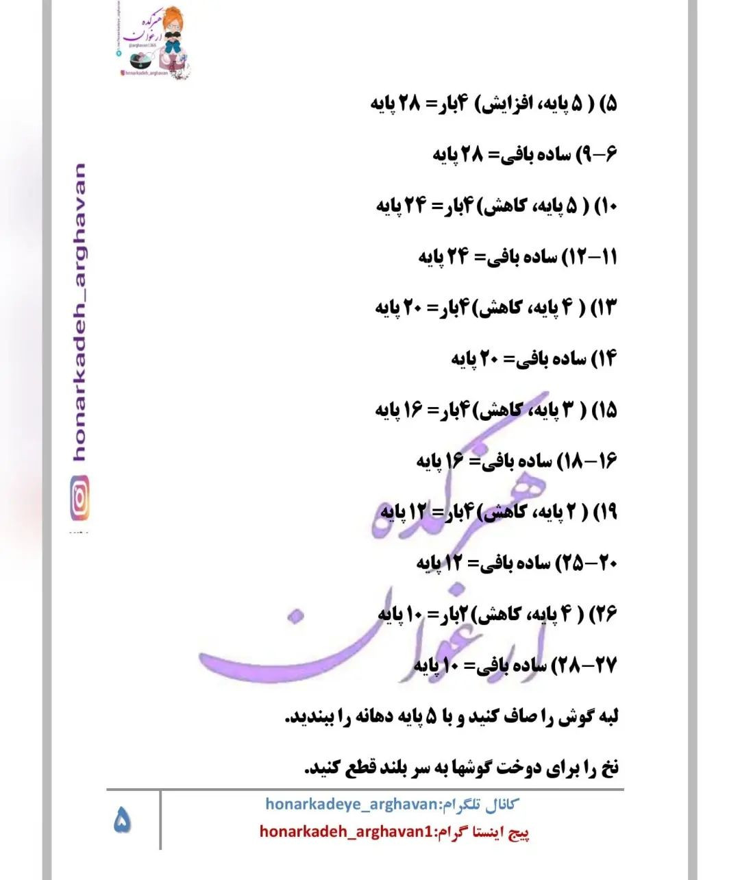 این خرگوش رو خودم هم بافتم،عکسش تو پیج فروشم @aroosak_arghavan  هست،میتونی ببینی چقدر زیب