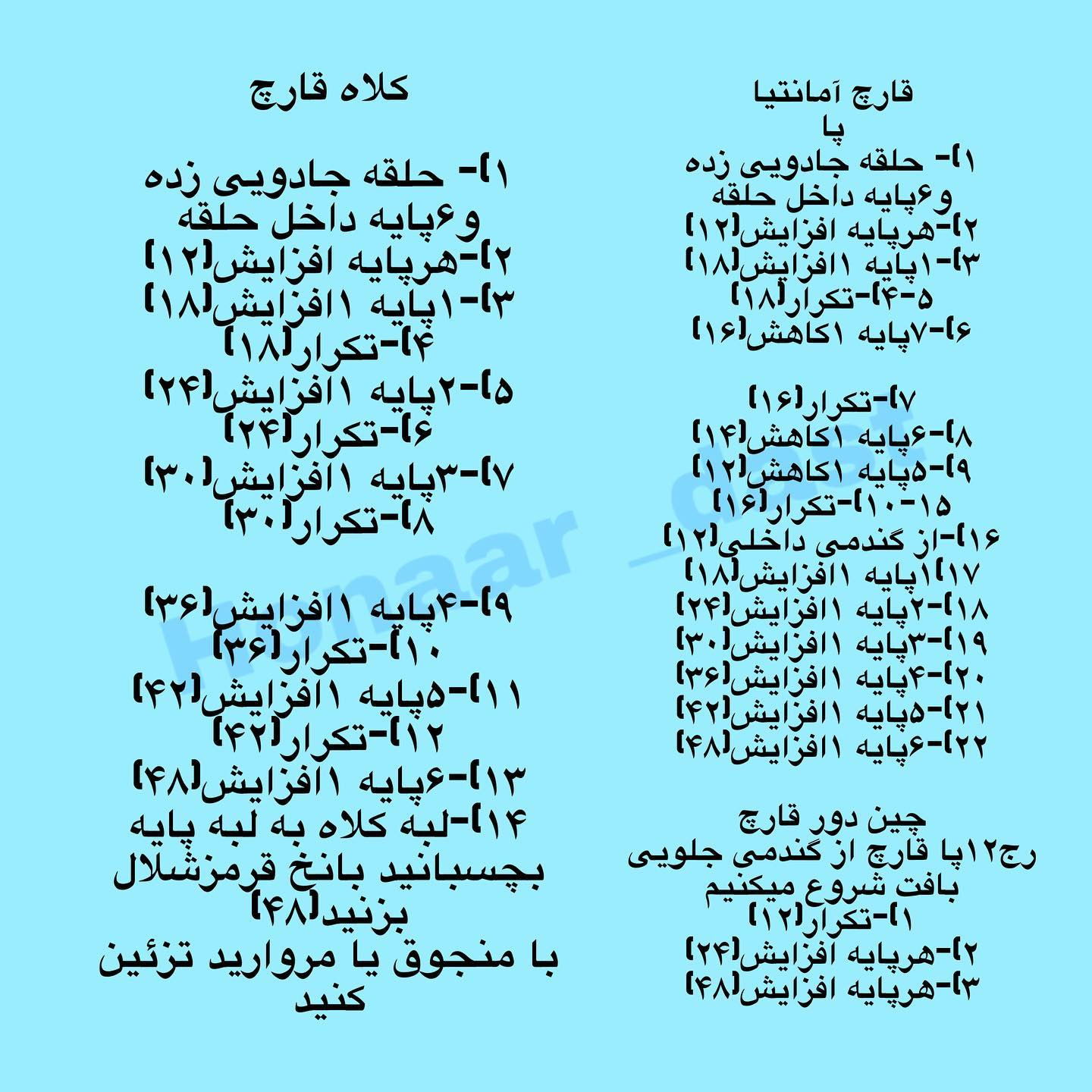 الگوی قلاب بافی برای قارچ با کلاه قرمز و بدن سفید.