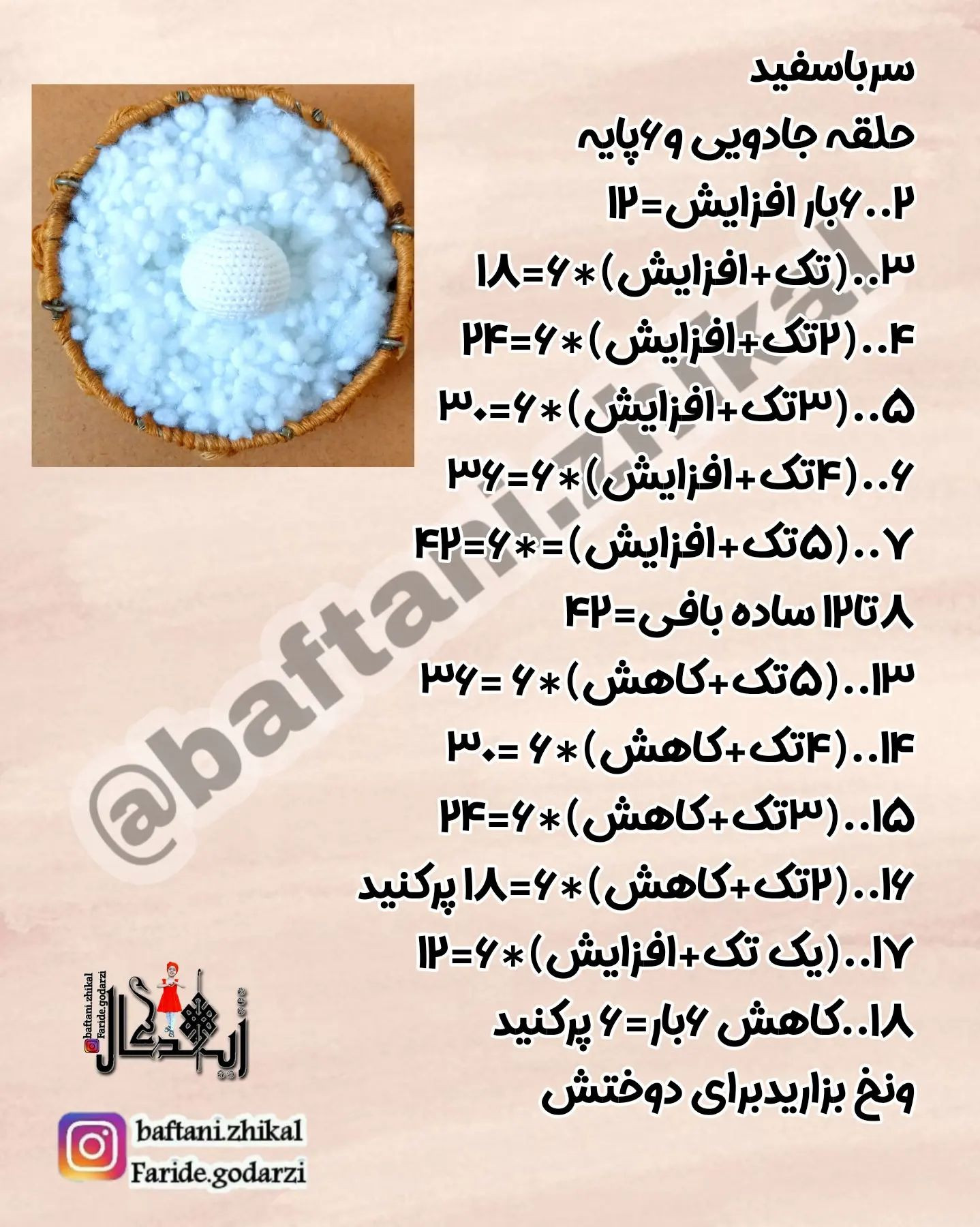 الگوی قلاب بافی برای پوشاندن نوک قلم کودک بیگانه که کلاه زرد، نارنجی، صورتی، آبی بر سر دارد.